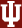 Indiana University block IU logo black