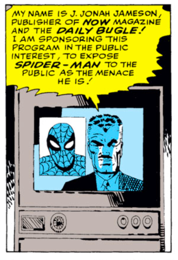 An panel from The Amazing Spider-Man #5 (October 1963) by Stan Lee and Steve Ditko.