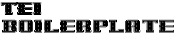 TEI Boilerplate Logo